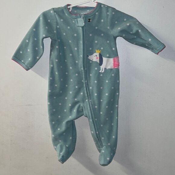 Carters, fleece dog pajamas - Picture 1 of 2